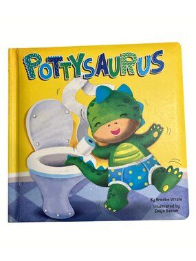 Pottysaurus Little Hippo Books Toddler Potty Training Board Book Ages 1-5